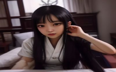 女大学生的沙龙室美妆区，化妆师为女大学生精心打造约会妆容，化妆台整洁，各类专业彩妆产品排列有序，画面精致优雅